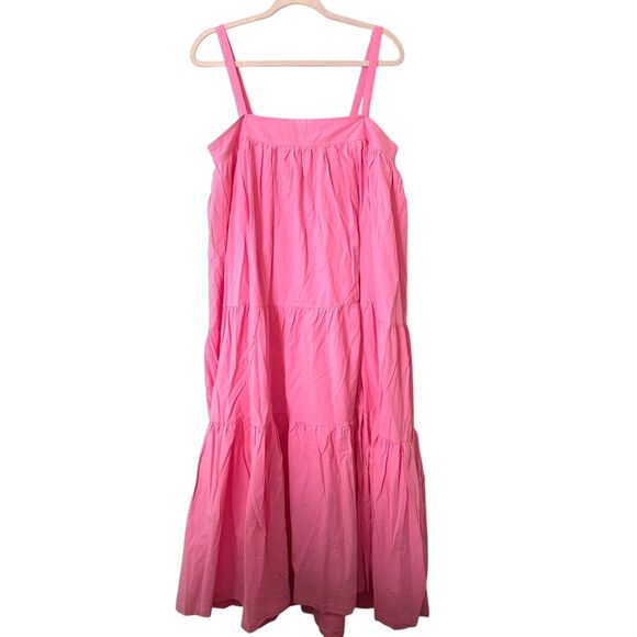 ARAMINTA JAMES Sunset Tiered Maxi‎ Dress Pink NWT 10/M - Picture 3 of 6